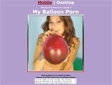 Tablet Screenshot of myballoonporn.com